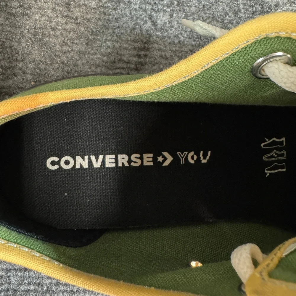Converse Chuck Taylor All Star Low Top Green Yellow 152621C Mens 6.5 Womens 8.5